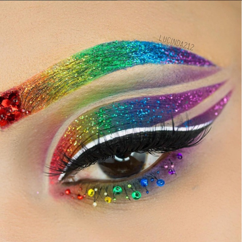 Rainbow eyeshadow