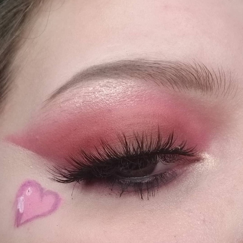 Pink eyeshadow