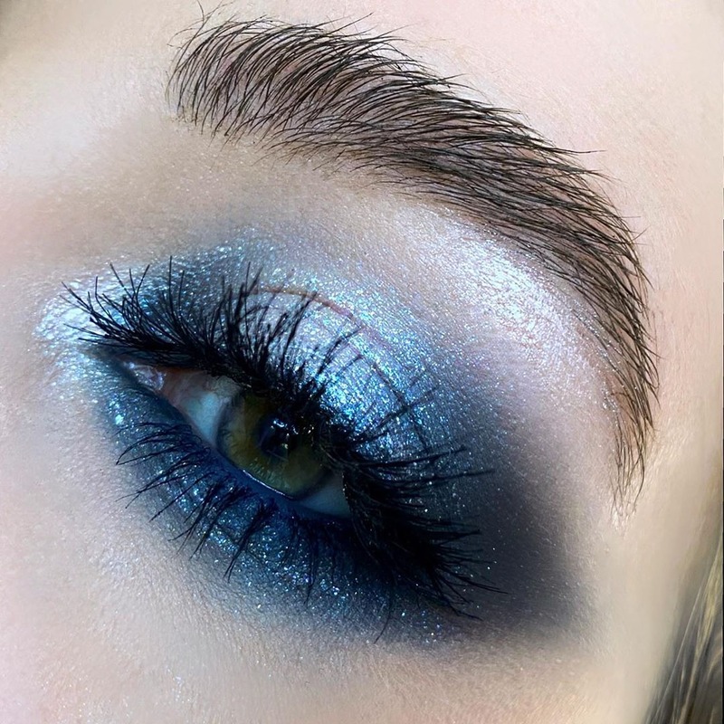 Blue eyeshadow