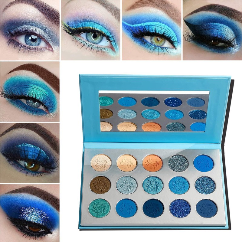 Blue eyeshadow