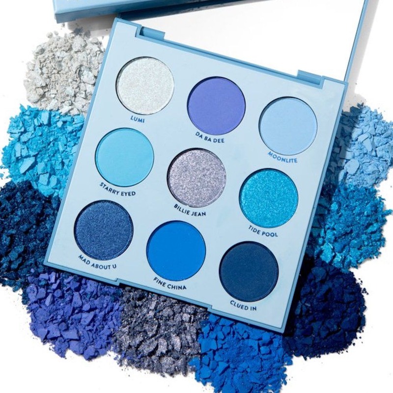 Blue eyeshadow palette